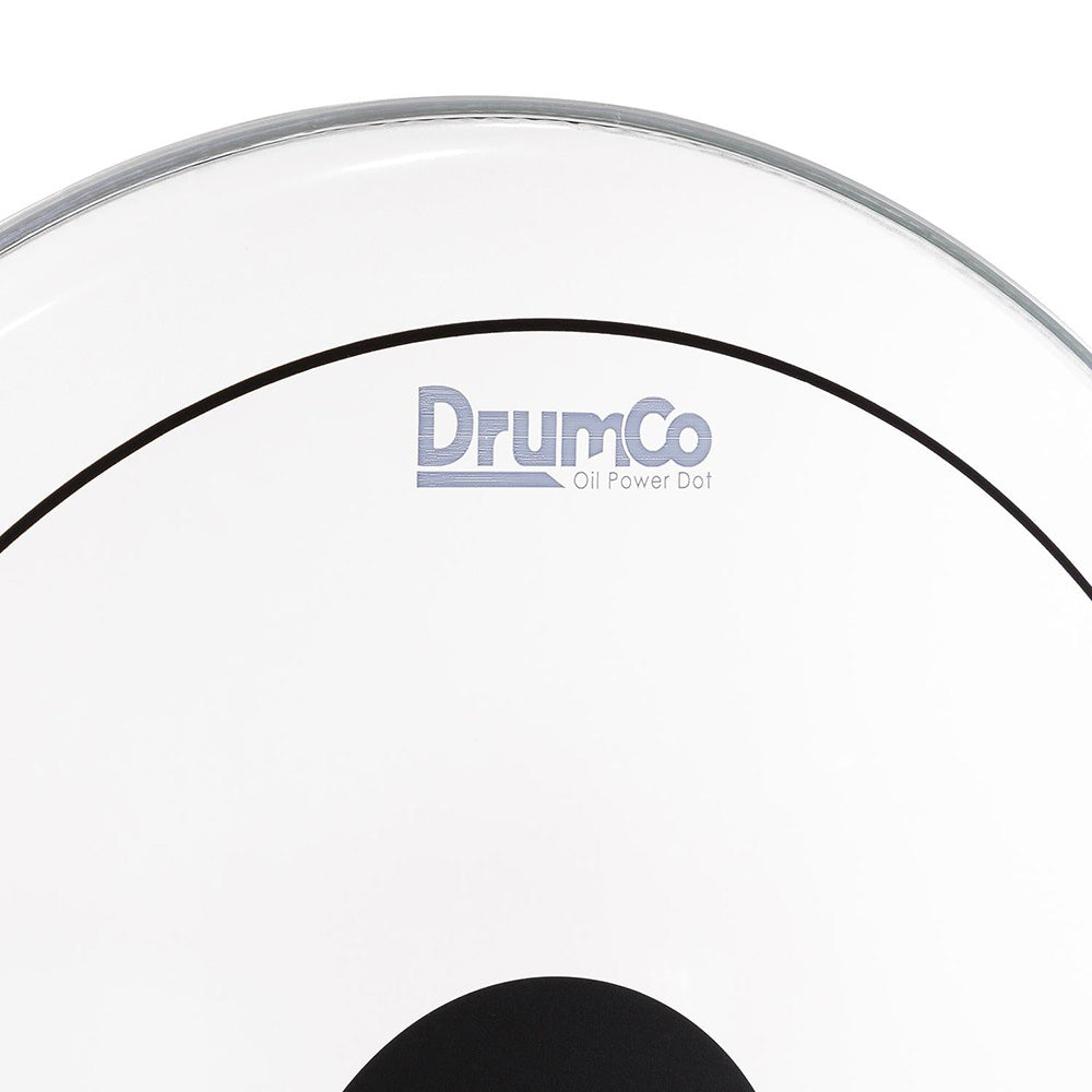 Drumco DR-22DPOBPD 22" Double Ply Oil w-Black Power Dot on Top-accessories-Drumco-Hermes Music